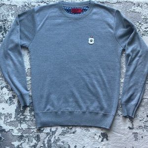 Handsome grey sweater, lightly used, great condition!